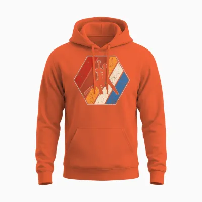 Dance Retro Unisex Hoodie - Orange