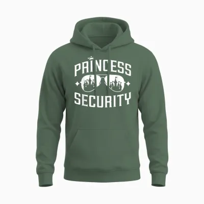 Fairy Tale Princess Security Cool Castle Shades Matching Unisex Hoodie - Military Green