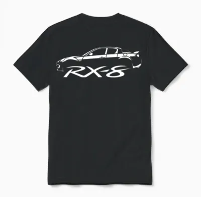 Mazda Rx-8 Sports Car Unisex T-Shirt - Black