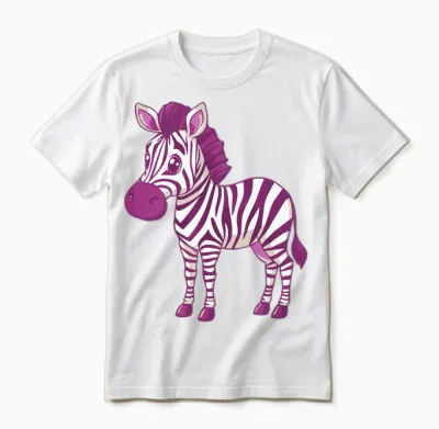 #snirt T-Shirt à Capuche Motif Zèbre Manche Longue Unisex T-Shirt - White