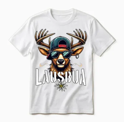 Lausbua T-Shirt Men's Costume Shirt Children's Boys Costume Unisex T-Shirt - White