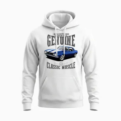 Rather Drive a Blue Camaro Unisex Hoodie - White