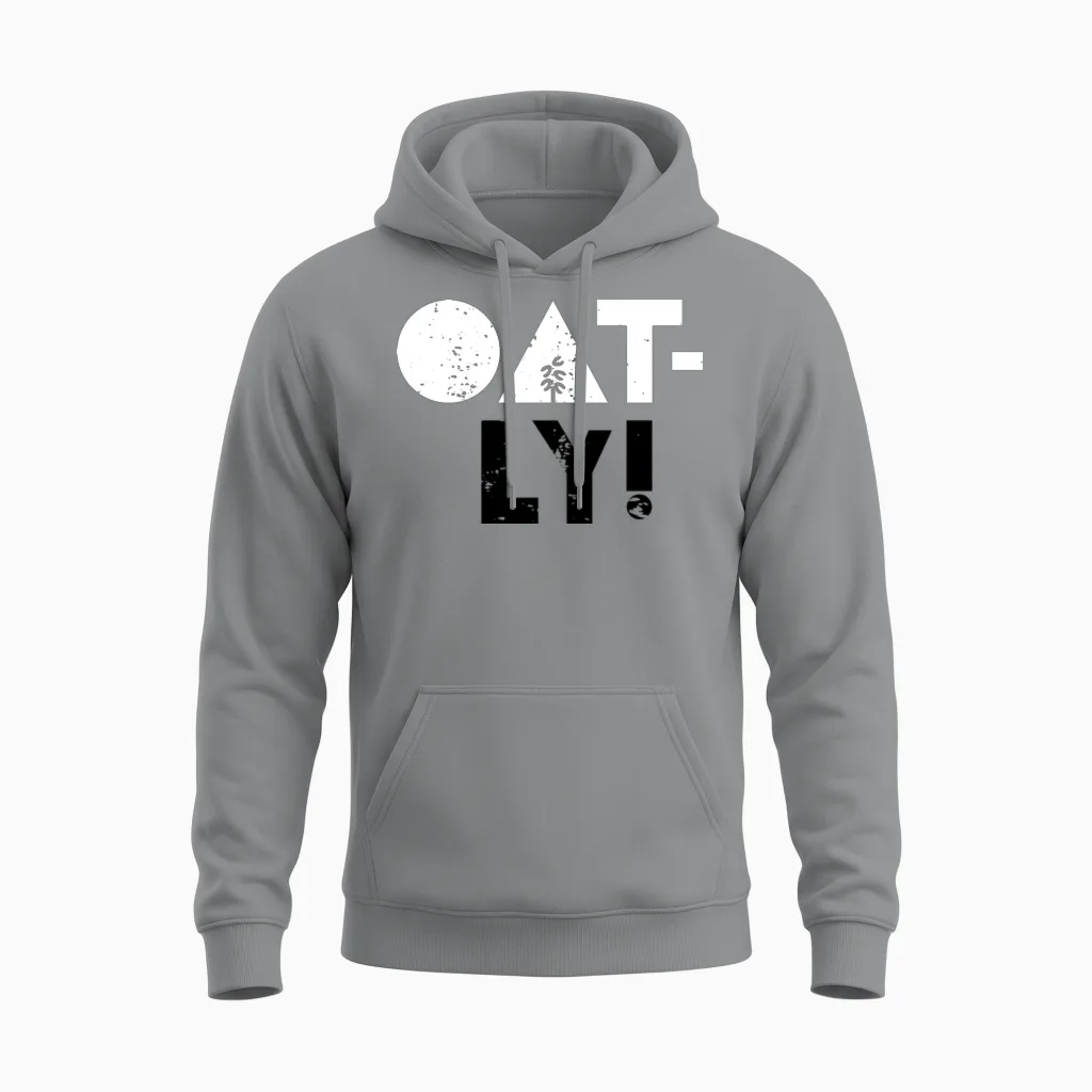 Oatly! Oat Milk Unisex Hoodie in Sport Grey