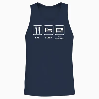 Hack Microwaves Unisex Tank Top - Navy