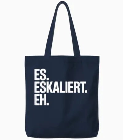 Es Eskaliert Eh Trinkspruch Oktoberfest Spruch Lustig Party Tote Bags - Navy