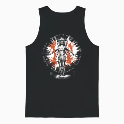 Sleep Token Rain Brown Unisex Tank Top - Black
