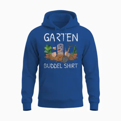 Garten Buddel Shirt Gardener Mole Garden Hobby Gardener T-Shirt, Black, S Unisex Hoodie - Royal
