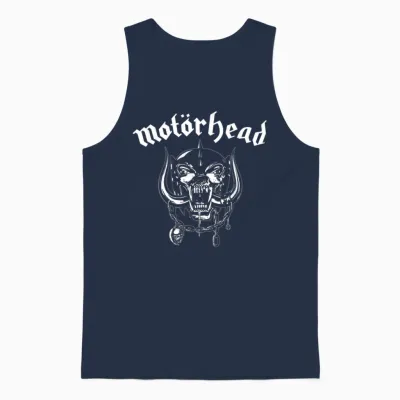 Motörhead – Flat Warpig Dark Heather Unisex Tank Top - Navy