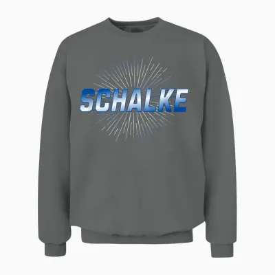 Schalke T-Shirt, Black Unisex Sweatshirt - Graphite Heather