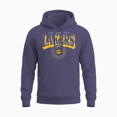 Nba – Los Angeles Lakers Gewölbtes Wappen Unisex Hoodie - Heather Sport Dark Navy