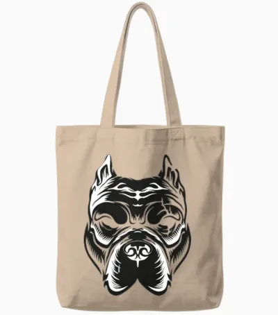 Dog Tote Bags - Natural