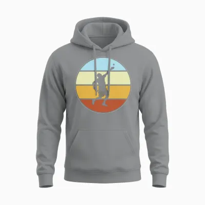 Tennis Retro Unisex Hoodie - Sport Grey