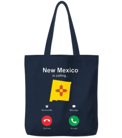 Travels New Mexico Gift Tote Bags - Navy