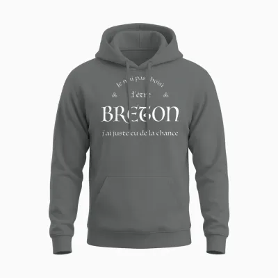 Funny Bretagne Je N'ai Pas Choisi Pas Choisi D'être Breton Breizh Unisex Hoodie - Graphite Heather