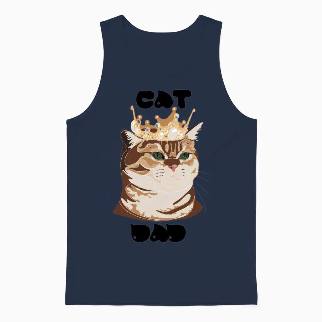 Funny Pictures Unisex Tank Top in Navy