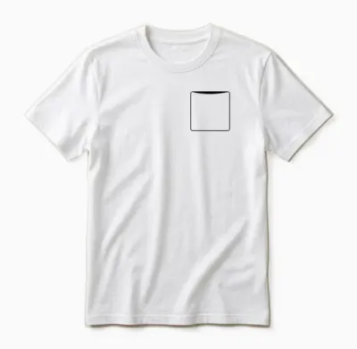 Shirt Pocket Unisex T-Shirt - White