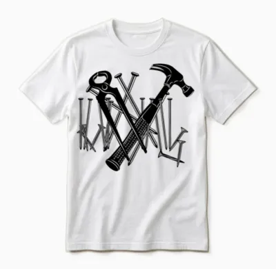 Carpenter Tools and Nails Unisex T-Shirt - White
