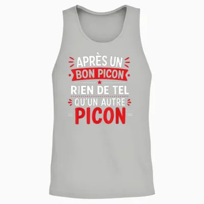Humoristique Picon Bière Alcool Picole Humour Picon Unisex Tank Top - Ash