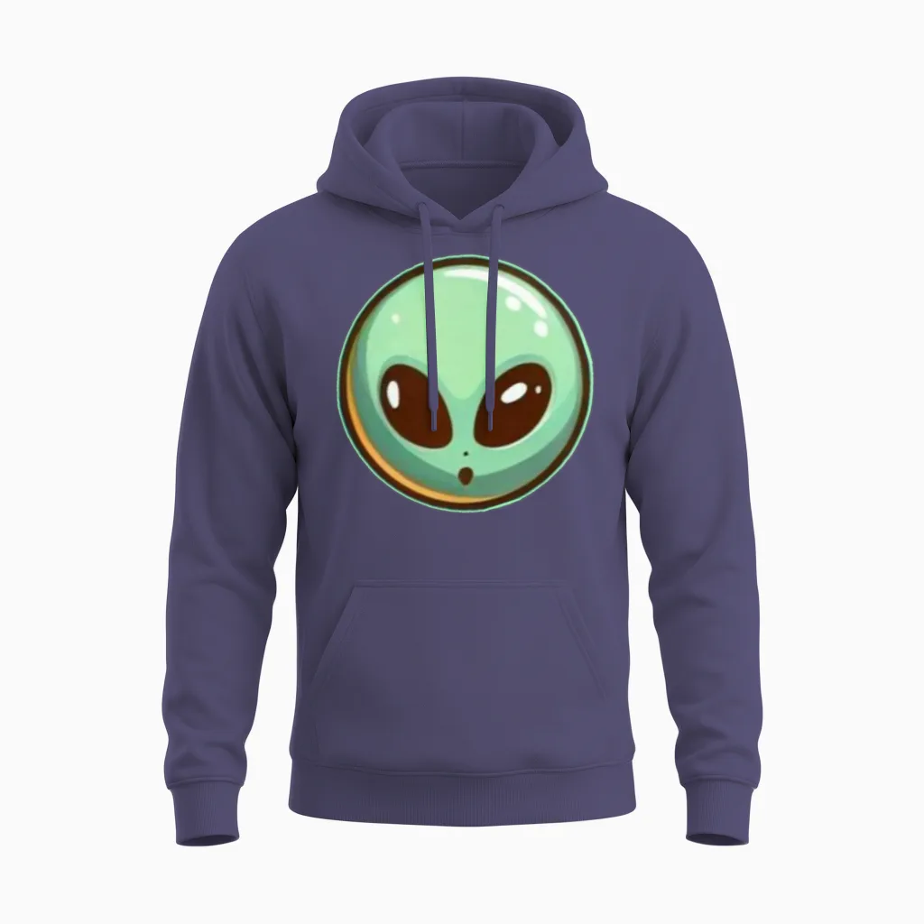 Alien (funny) Unisex Hoodie in Heather Sport Dark Navy
