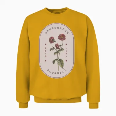 Retro Rose Unisex Sweatshirt - Gold
