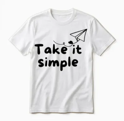 Take It Simple Unisex T-Shirt - White