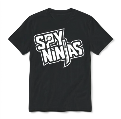 Spy Gaming Ninjas - Game Wild with Clay Style Unisex T-Shirt - Black