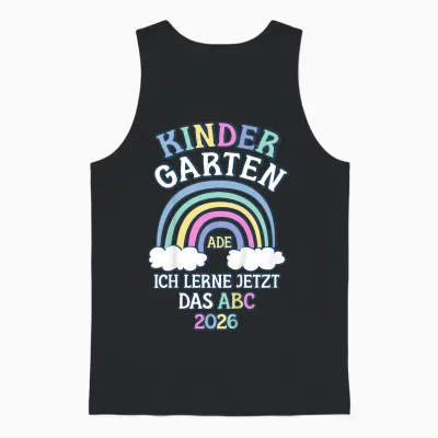 Kinder Kindergarten Ade Kita Abgänger 2026 Kindergarten Abschluss Unisex Tank Top - Black