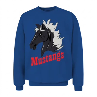 Mustang Horse Unisex Sweatshirt - Royal