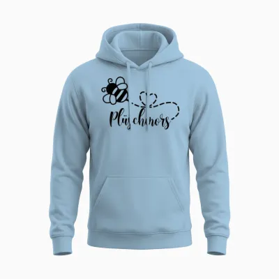 Plüschmors Hummel Ostfriesisch Nordsee Ostfriesland Unisex Hoodie - Light Blue