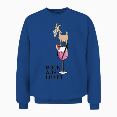 Bock Auf Lillet Fan Summer Cocktail Party Lillet Wildberry T-Shirt, White Unisex Sweatshirt - Royal