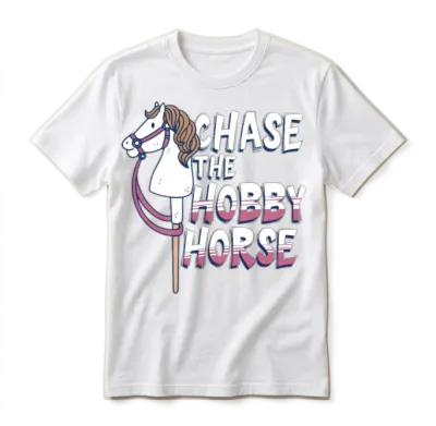 Hobby Horsing Chase the Hobby Horse Unisex T-Shirt - White