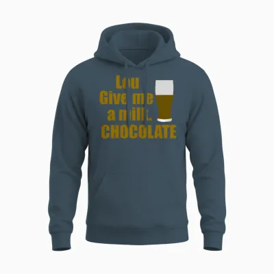 Lou Give Me a Milk. Chocolate - Back to the Future Unisex Hoodie - Dark Heather