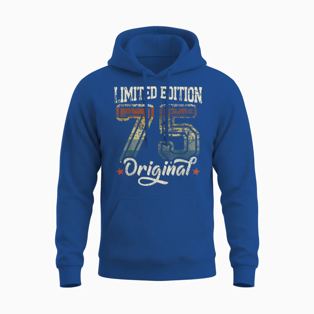 51. Geburtstag Mann Frau 51 Jahre Deko 1975 Geschenk Lustig Unisex Hoodie in Royal