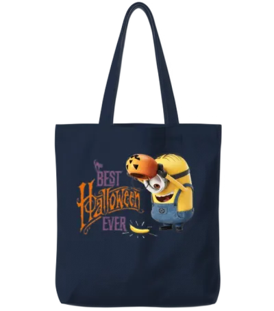 Minions Dave Best Halloween Ever Tote Bags - Navy