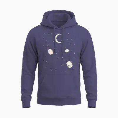 Night Sky Unisex Hoodie - Heather Sport Dark Navy
