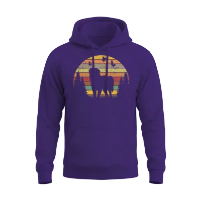 Leonberger Retro Unisex Hoodie - Purple