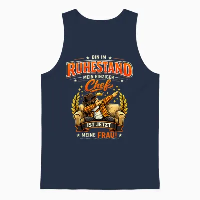 Pension 2026 Retirement Pensioner Funny Retirees Unisex Tank Top - Navy