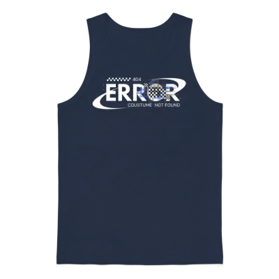 404 Costume Not Found Unisex Tank Top - Navy