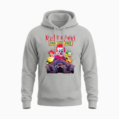 Killer Klowns from Outer Space Crazy House Unisex Hoodie - Ash