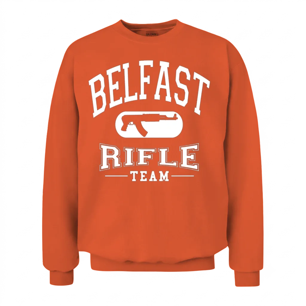 Belfast Rifle Team Unisex Sweatshirt - Orange