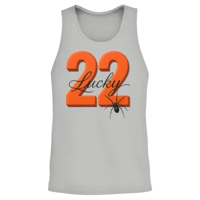 Lucky 22 Unisex Tank Top - Ash