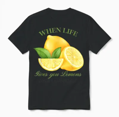 Wenn Das Leben Dir Zitronen Gibt, Mach Lemoncello Lustige Süße Frauen Unisex T-Shirt - Black