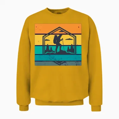 Hiking Unisex Sweatshirt - Gold