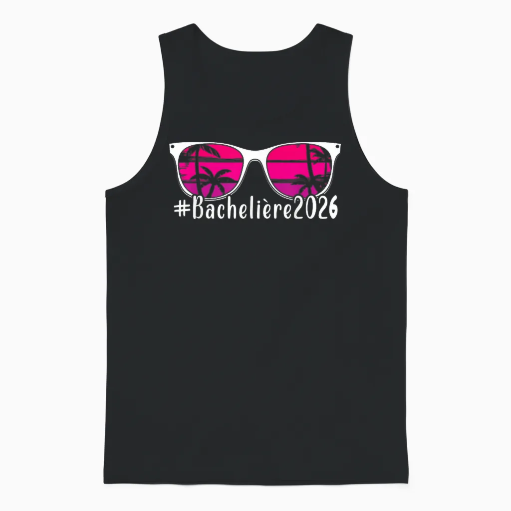 Bachelor 2026 Gift Success Bachelor Holiday Glasses Unisex Tank Top in Black
