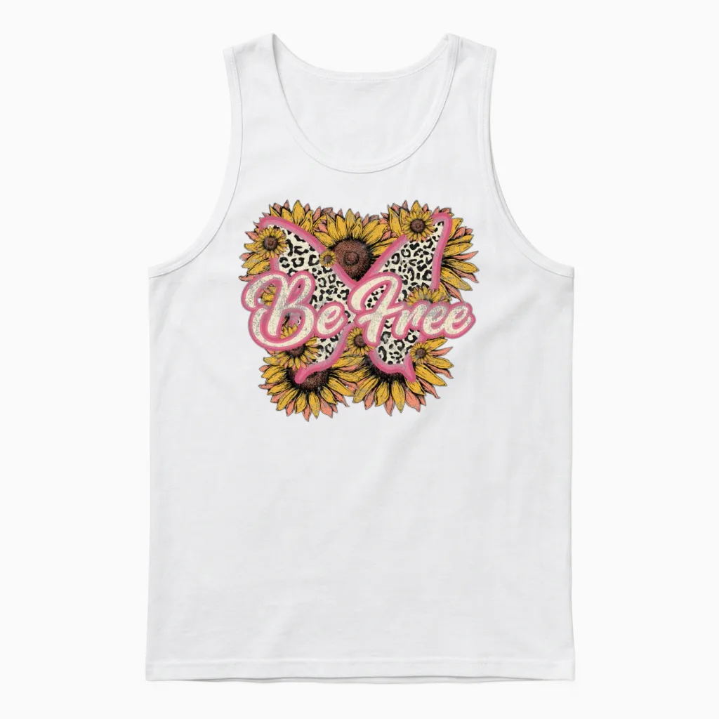 Retro Unisex Tank Top in White