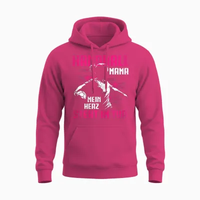 Handball Mama Mein Herz Steht Im Tor Handballer Torwart Unisex Hoodie - Heliconia