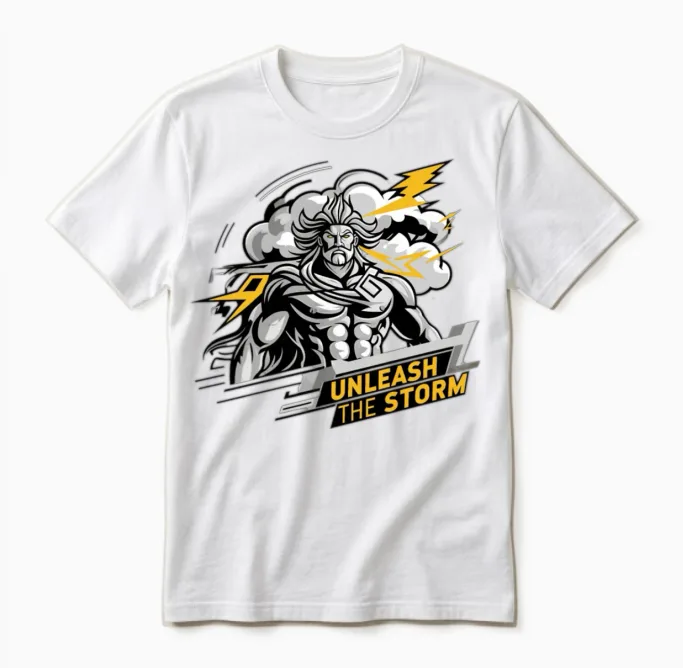 Thunder God Christian & Faith Gift Unisex T-Shirt in White