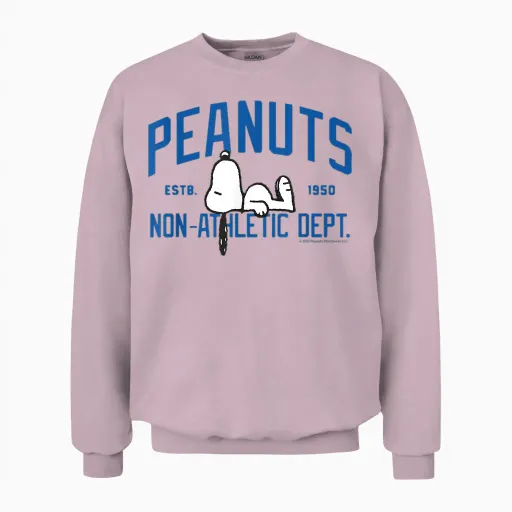 Peanuts - Snoopy Non- Athletic Dept. Unisex Sweatshirt - Light Pink