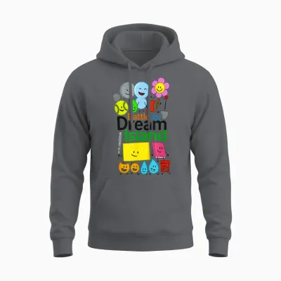 Hilarious Bfdi Graphics for Kids Battle for Dream Boys Gifts Unisex Hoodie - Charcoal