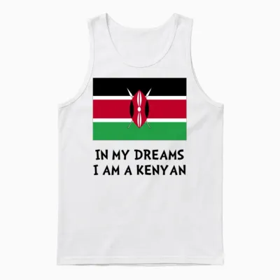 Dream Kenyan Run Runner Funny Unisex Tank Top - White